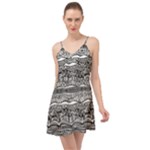 Ethno Seamless Pattern Summer Time Chiffon Dress