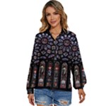 Rosette Cathedral Women s Long Sleeve Button Up Shirt
