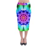 Ornament Kaleidoscope Midi Pencil Skirt
