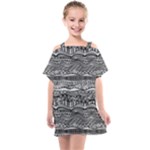 Ethno Seamless Pattern Kids  One Piece Chiffon Dress