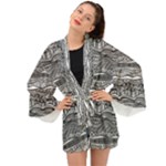 Ethno Seamless Pattern Long Sleeve Kimono