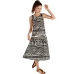 Ethno Seamless Pattern Summer Maxi Dress