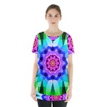 Ornament Kaleidoscope Skirt Hem Sports Top