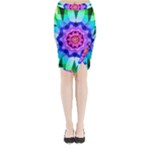 Ornament Kaleidoscope Midi Wrap Pencil Skirt