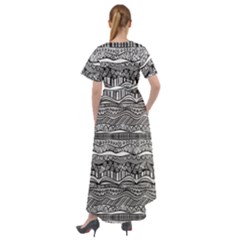 Front Wrap High Low Dress 