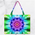 Ornament Kaleidoscope Zipper Medium Tote Bag