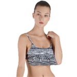 Ethno Seamless Pattern Layered Top Bikini Top 