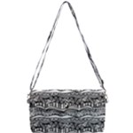 Ethno Seamless Pattern Removable Strap Clutch Bag