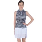Ethno Seamless Pattern Women s Sleeveless Polo T-Shirt