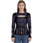 Rosette Cathedral Women s Cut Out Long Sleeve T-Shirt