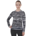 Ethno Seamless Pattern Women s Pique Long Sleeve T-Shirt