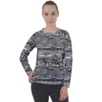 Ethno Seamless Pattern Women s Long Sleeve Raglan T-Shirt