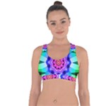 Ornament Kaleidoscope Cross String Back Sports Bra