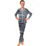 Ethno Seamless Pattern Kids  Satin Long Sleeve Pajamas Set