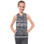 Ethno Seamless Pattern Kids  Sleeveless Hoodie