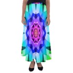 Ornament Kaleidoscope Flared Maxi Skirt