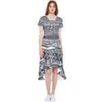 Ethno Seamless Pattern High Low Boho Dress