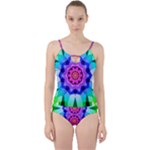 Ornament Kaleidoscope Cut Out Top Tankini Set