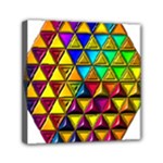 Cube Diced Tile Background Image Mini Canvas 6  x 6  (Stretched)