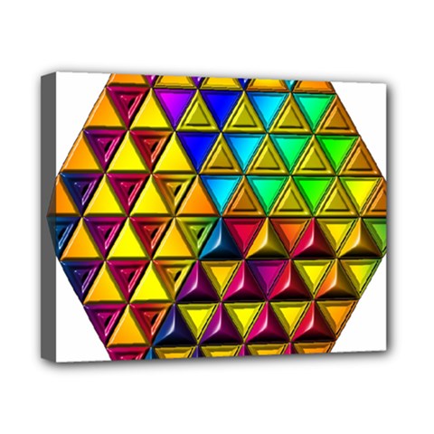 Cube Diced Tile Background Image Canvas 10  x 8  (Stretched) from ArtsNow.com