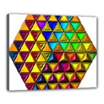 Cube Diced Tile Background Image Canvas 20  x 16  (Stretched)