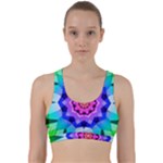 Ornament Kaleidoscope Back Weave Sports Bra