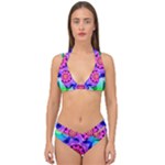 Ornament Kaleidoscope Double Strap Halter Bikini Set