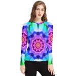Ornament Kaleidoscope Women s Long Sleeve Rash Guard