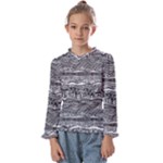 Ethno Seamless Pattern Kids  Frill Detail T-Shirt
