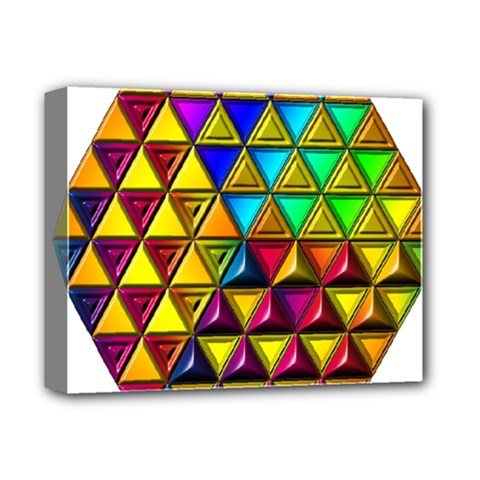 Cube Diced Tile Background Image Deluxe Canvas 14  x 11  (Stretched) from ArtsNow.com