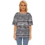 Ethno Seamless Pattern Oversized Basic T-Shirt