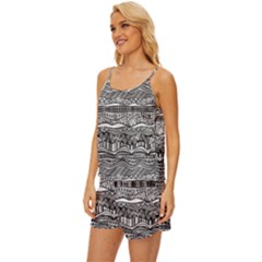 Satin Pajama Short Set 