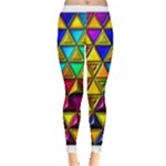 Cube Diced Tile Background Image Everyday Leggings 