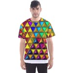 Cube Diced Tile Background Image Men s Sport Mesh T-Shirt