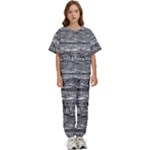 Ethno Seamless Pattern Kids  T-Shirt and Pants Sports Set