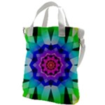 Ornament Kaleidoscope Canvas Messenger Bag