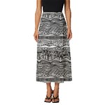 Ethno Seamless Pattern Classic Midi Chiffon Skirt