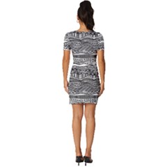 Fitted Knot Split End Bodycon Dress 