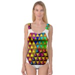 Cube Diced Tile Background Image Princess Tank Leotard 