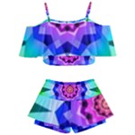 Ornament Kaleidoscope Kids  Off Shoulder Skirt Bikini