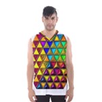 Cube Diced Tile Background Image Men s Basketball Tank Top