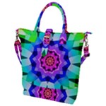 Ornament Kaleidoscope Buckle Top Tote Bag