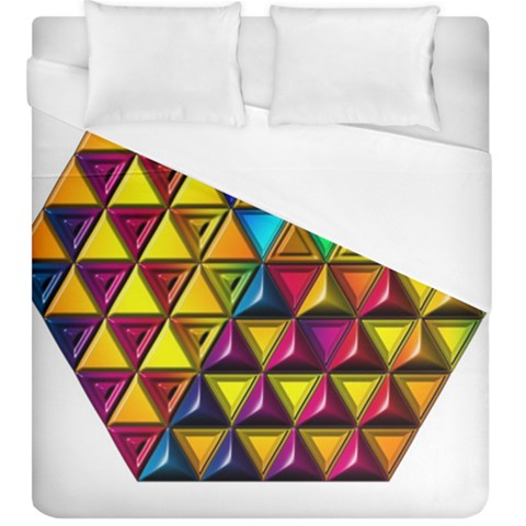 Cube Diced Tile Background Image Duvet Cover (King Size) from ArtsNow.com