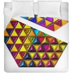 Cube Diced Tile Background Image Duvet Cover Double Side (King Size)