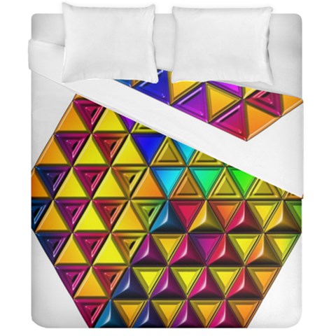Cube Diced Tile Background Image Duvet Cover Double Side (California King Size) from ArtsNow.com