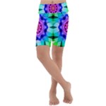 Ornament Kaleidoscope Kids  Lightweight Velour Cropped Yoga Leggings