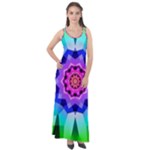 Ornament Kaleidoscope Sleeveless Velour Maxi Dress