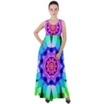 Ornament Kaleidoscope Empire Waist Velour Maxi Dress