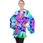 Ornament Kaleidoscope Long Sleeve Velvet Kimono 