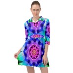 Ornament Kaleidoscope Mini Skater Shirt Dress